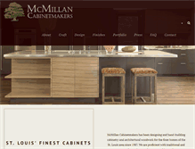 Tablet Screenshot of mcmillancabinetmakers.com